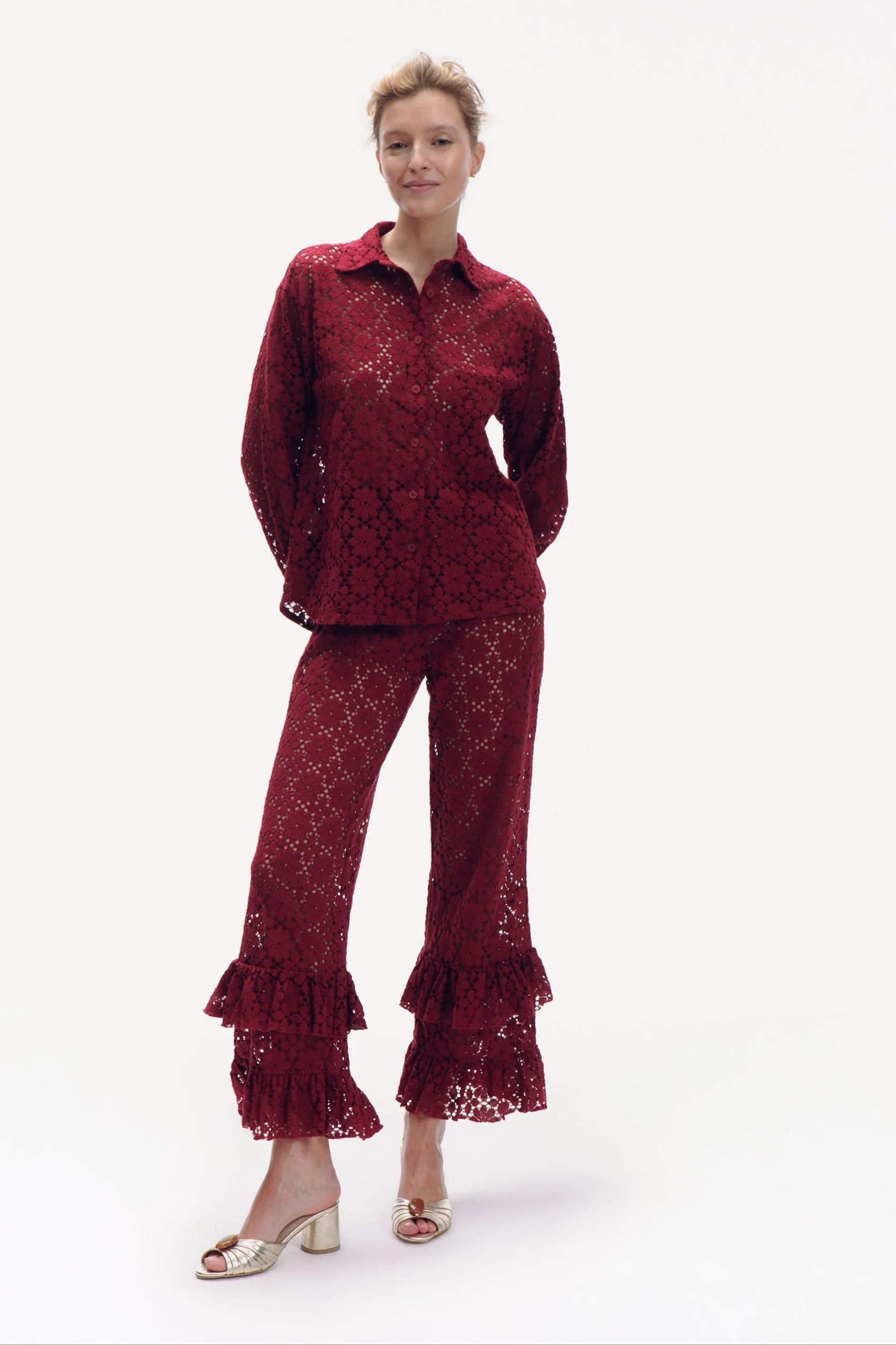Alma Koszula - burgundy - Image 6