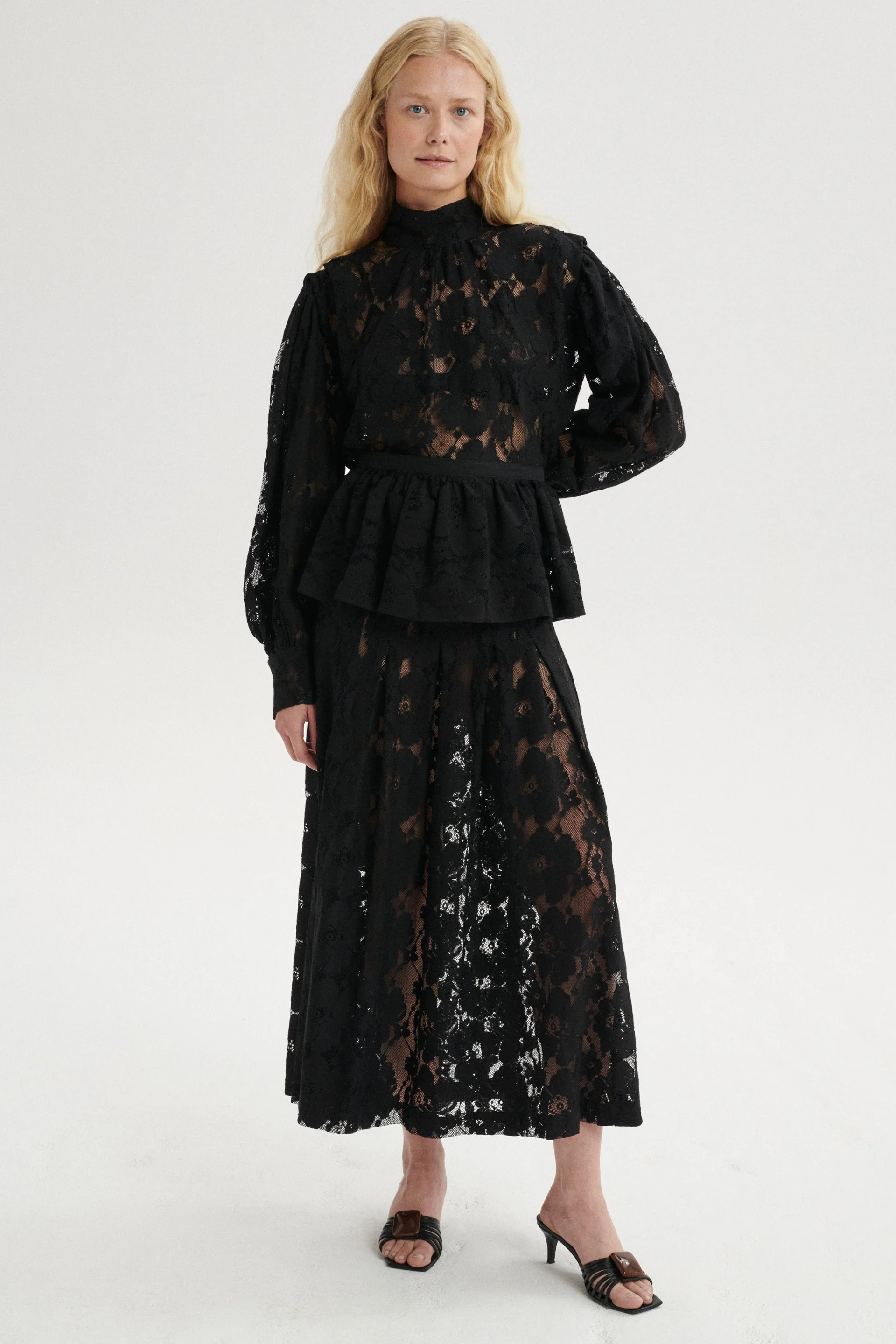 Arthur Spódnica koronkowa maxi - black - Image 2