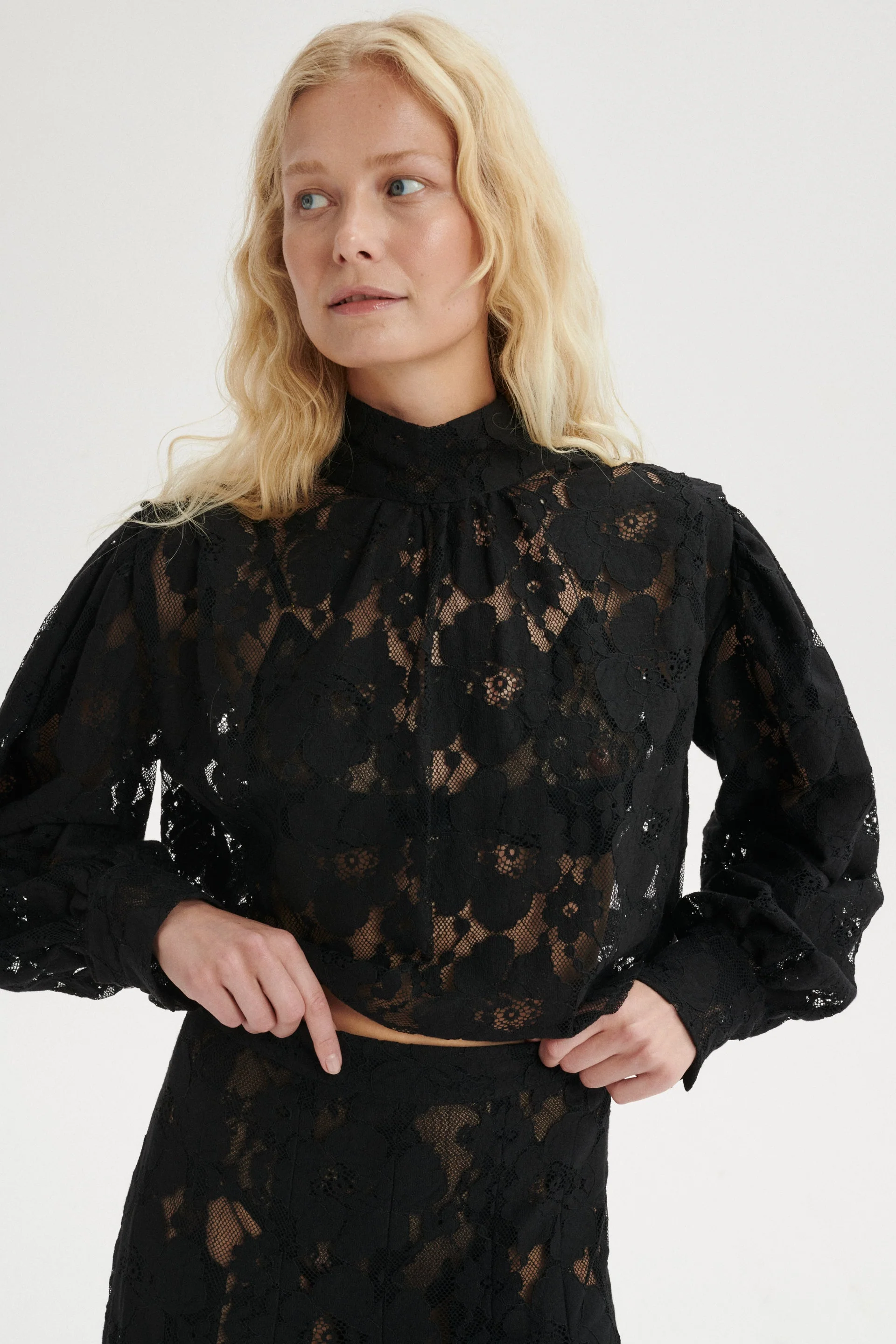 Arthur Spódnica koronkowa maxi - black - Image 4