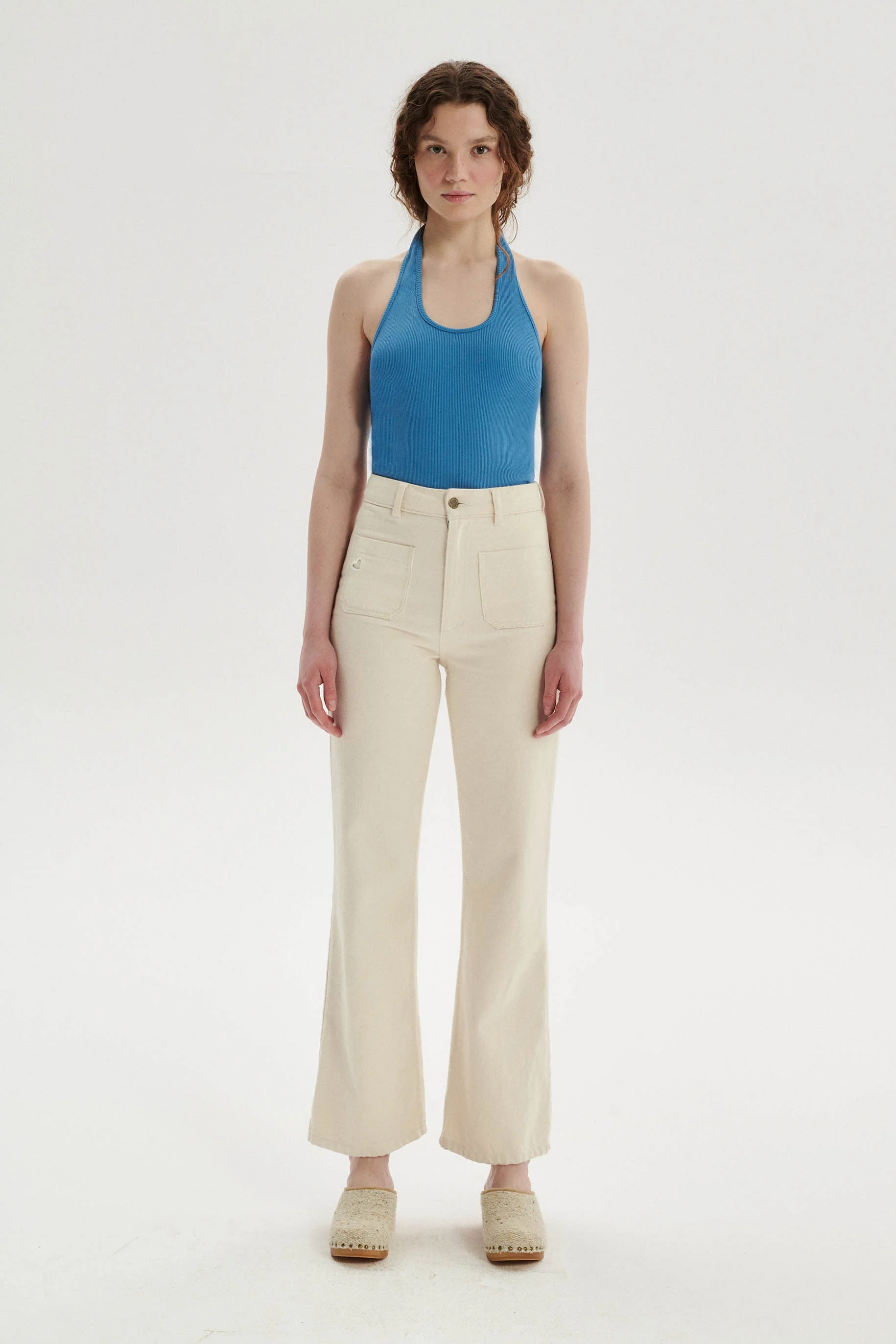 Gilbert Top halter z bawełny - blue - Image 4