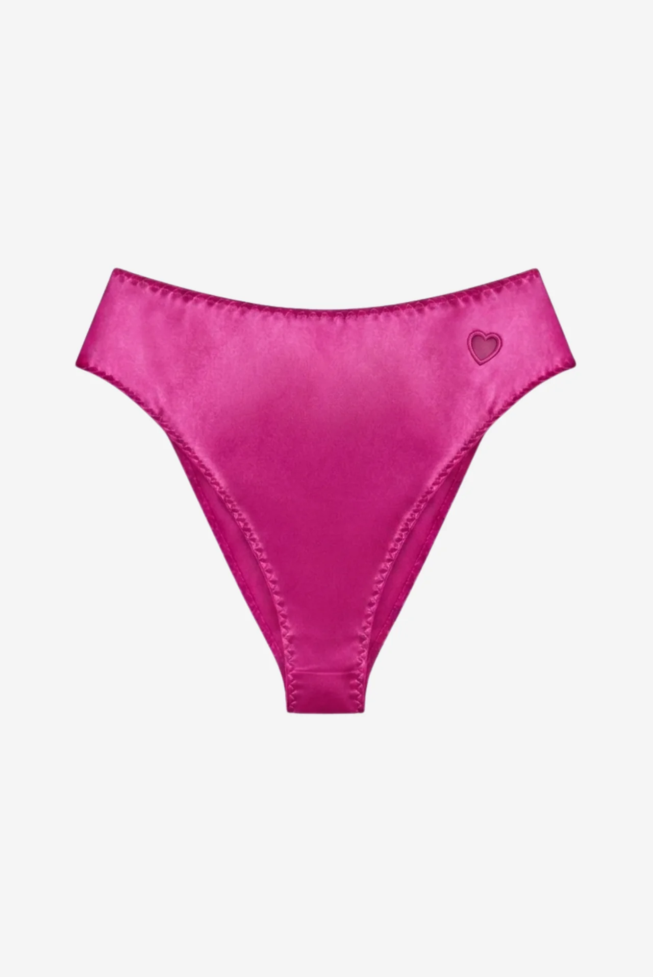 MADONNA figi satynowe z wysokim stanem - pink