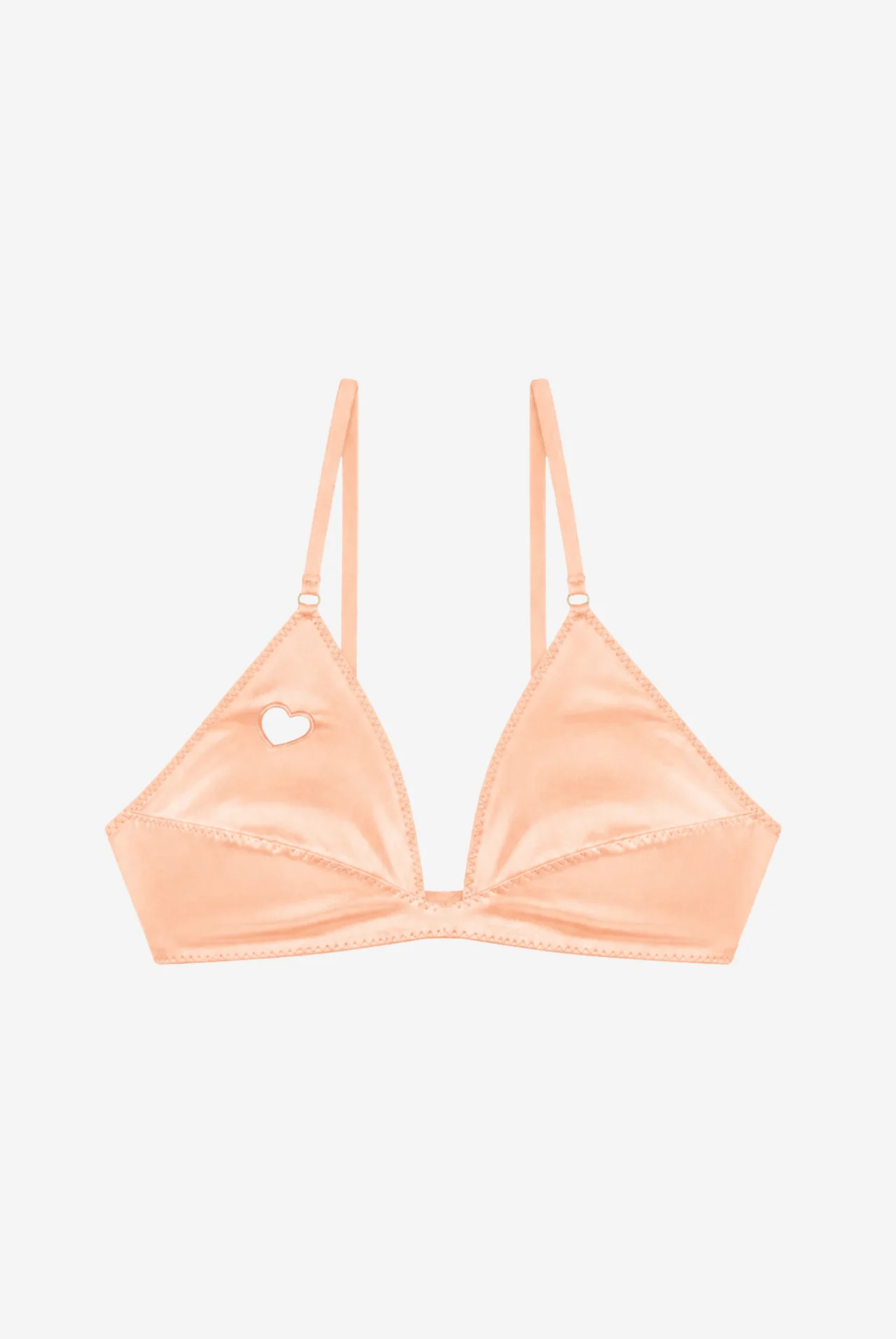 MADONNA miękki stanik satynowy - peach