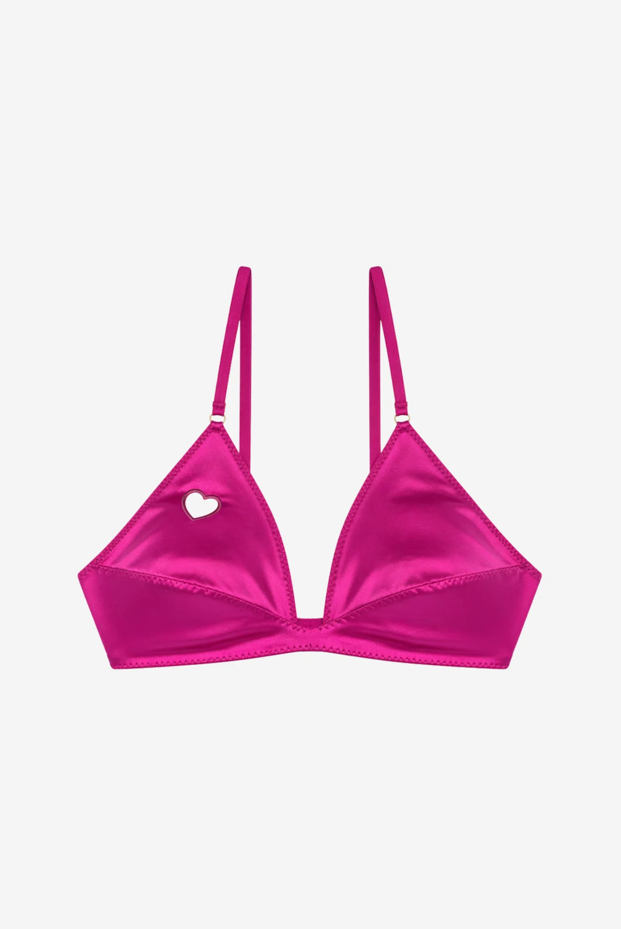 MADONNA miękki stanik satynowy - pink