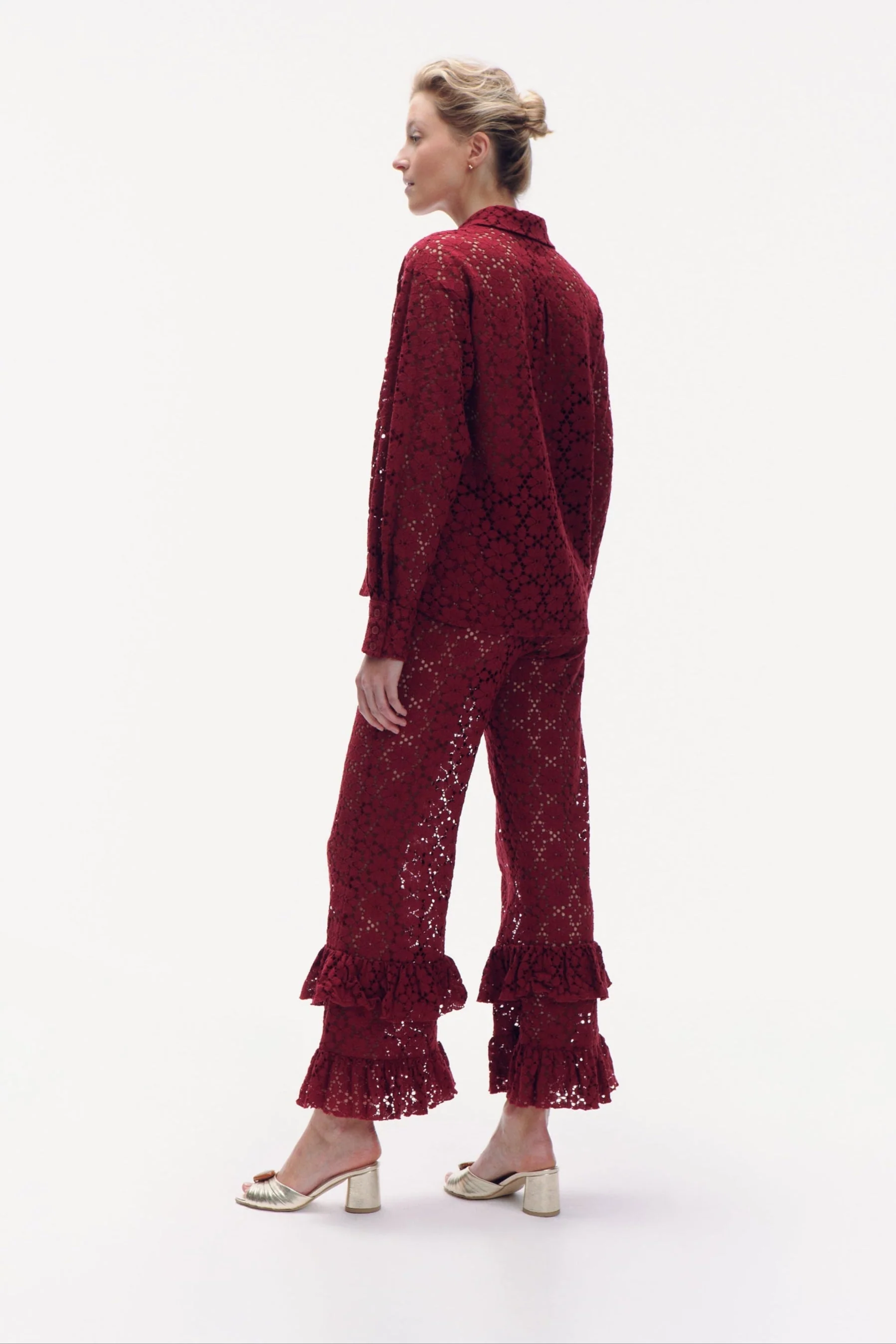 Malone Spodnie - burgundy - Image 4
