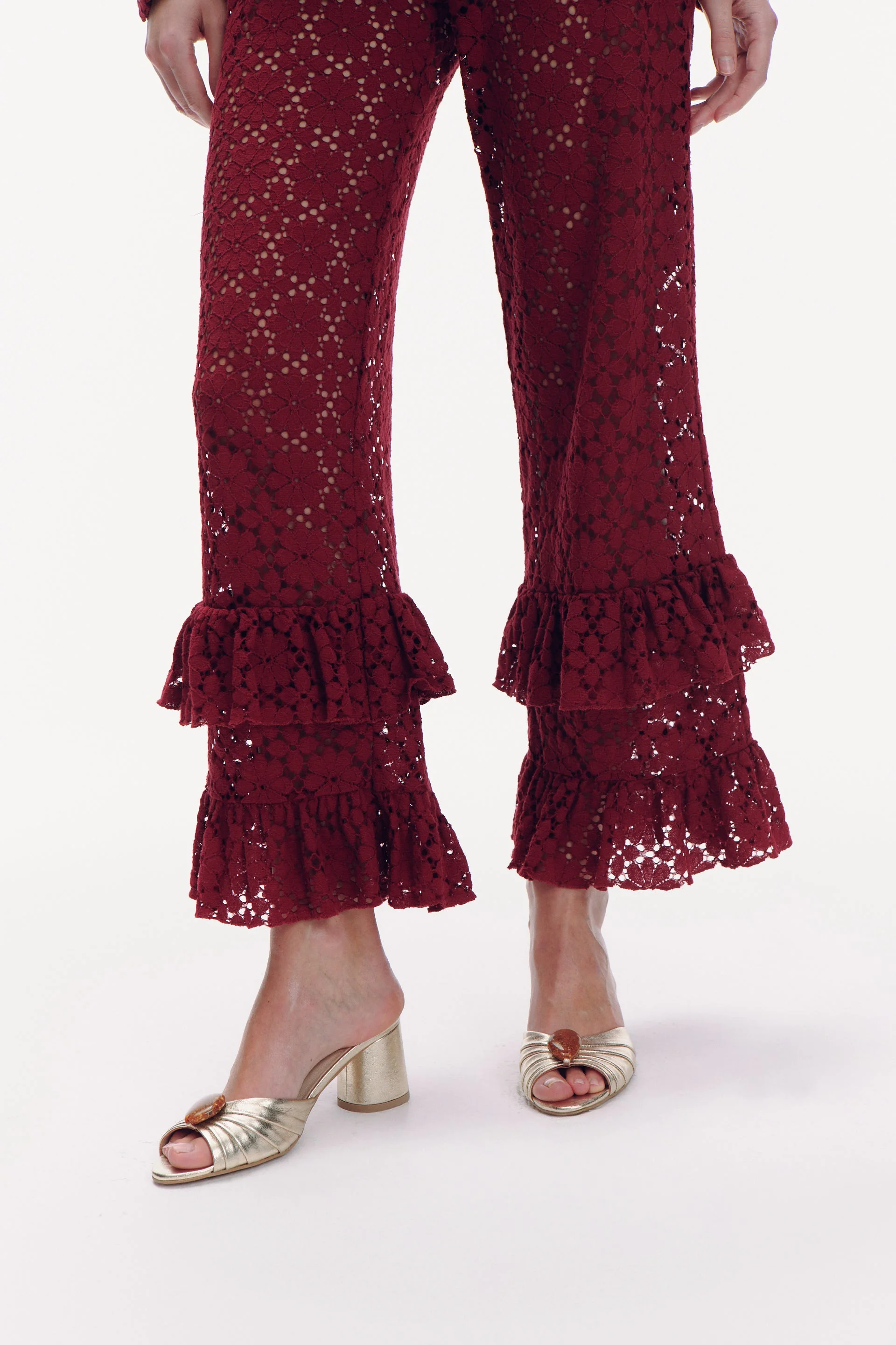 Malone Spodnie - burgundy - Image 5